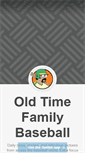 Mobile Screenshot of oldtimefamilybaseball.com