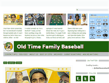Tablet Screenshot of oldtimefamilybaseball.com